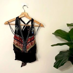 Free People Scorpio Embellished Top